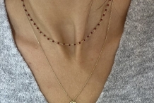 Collier long Syracuse petite médaille