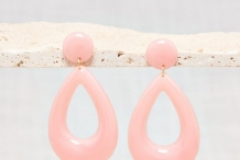 Boucles d'oreilles Flavy Goyave Nacre