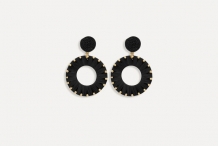 Boucles d'oreilles Joee Noir