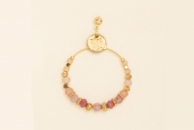 Boucles d'oreilles Bora Rose