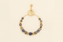 Boucles d'oreilles Bora Bleu