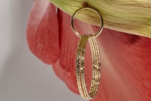 Boucles d'oreilles Gabi 4 Gd Cercles