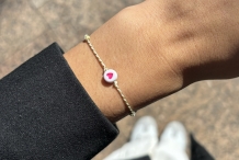 Bracelet Octobre Rose White