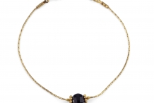 Bracelet chaine Stone Spinelle noire