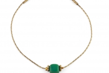 Bracelet chaine Stone Agate verte 