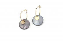 Boucles d'oreilles Shell abalone