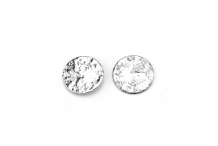 Boucles d'oreilles puce Moon M plaqué argent