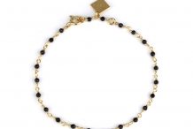 Bracelet Dumbo spinelle noire 