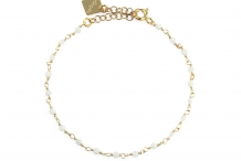 Bracelet Dumbo agate blanche