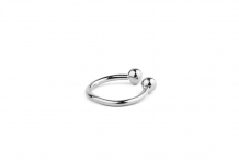 Mini Cuff lisse plaqué argent