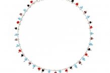 Chaîne de cheville Orlando plaqué argent 