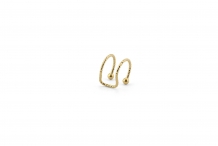 Mini Cuff double diamanté