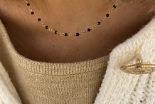 Collier Dumbo Spinelle Noire