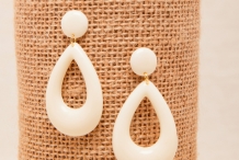 Boucles d'oreilles Flavy Ecru
