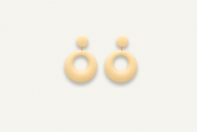 Boucles d'oreilles Phily Ecru