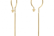 Boucles d'oreilles pendantes Pensée