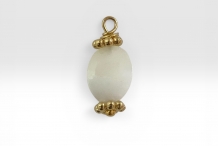 Pendentif Stone Nacre Blanche