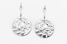 Grandes boucles d'oreilles Moon Plaqué argent