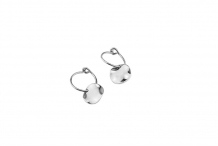 Petites boucles d'oreilles Belharra plaquées Argent