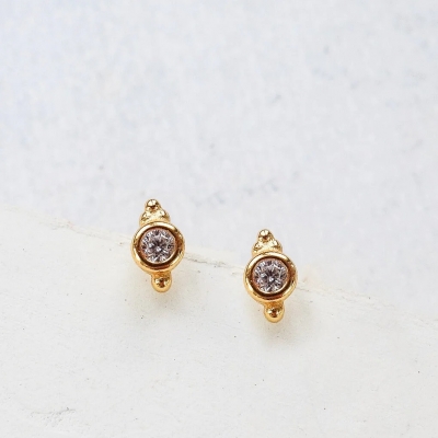 Boucles d'oreilles Uno Transparentes