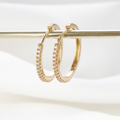 Boucles d'oreilles Logan Transparentes