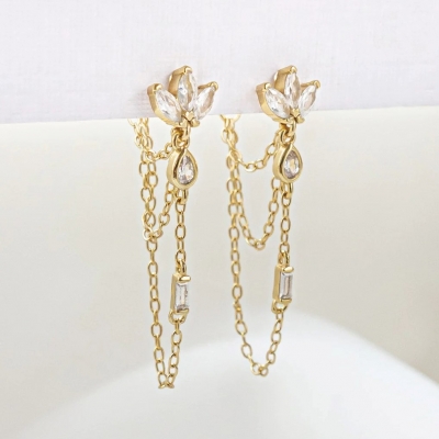 Boucles d'oreilles Zoé Transparentes