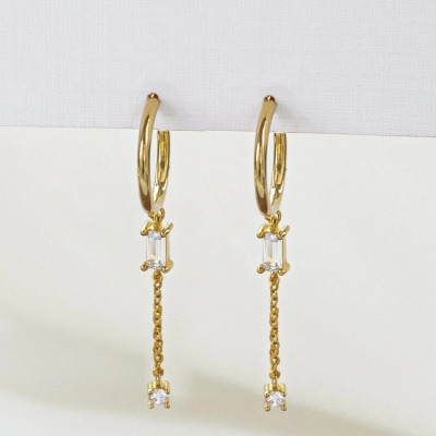 Boucles d'oreilles Ryan Transparentes