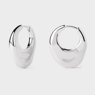 Boucles d'oreilles Volcano Argent