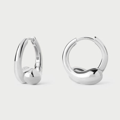 Boucles d'oreilles Loop Argent