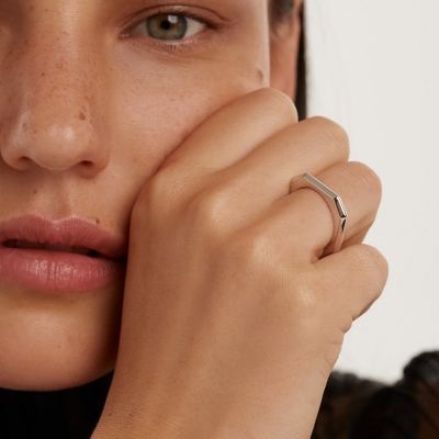 Bague signature Link argent