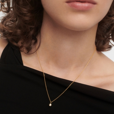 Collier Sand Solitary doré