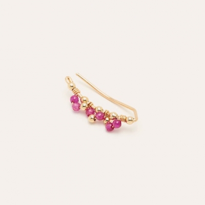 Climber Dentelle Fleurie Rubellite Gold Filled Or