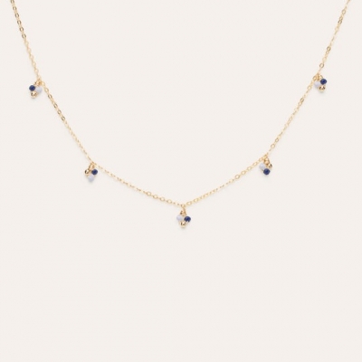 Collier Grelots Lapis lazulis