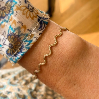 Bracelet Zig zag Doré