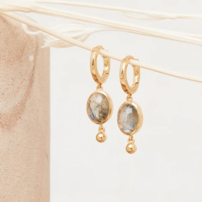 Boucles d'oreilles Bianka Labradorite
