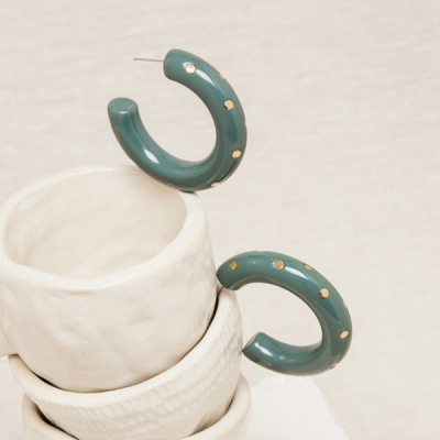 Boucles d'oreilles Marcelina Jade