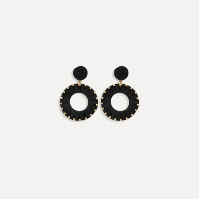 Boucles d'oreilles Joee Noir