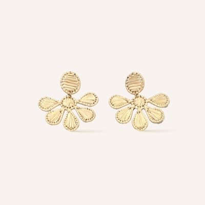 Boucles d'oreilles Fiorenza Latte