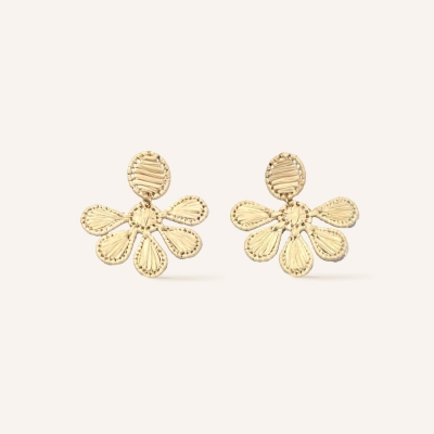 Boucles d'oreilles Fiorenza Latte