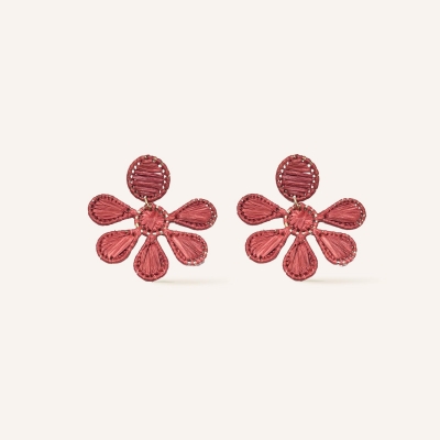 Boucles d'oreilles Fiorenza Bourgogne