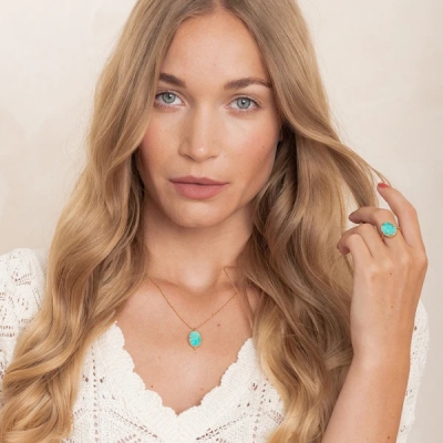 Collier Mini Audrey Turquoise