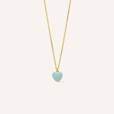 Collier Cuore Aqua