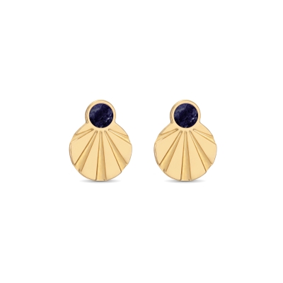 Boucles d'oreilles Alma Bleu
