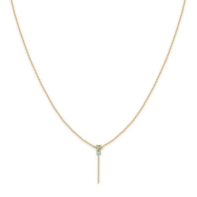 Collier pendant Amants chrysolite