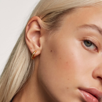 Boucles d'oreilles Mini Cloud dorées