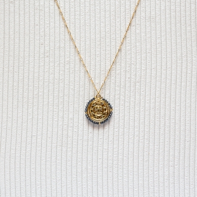 Collier long Camille Spinelle Noire