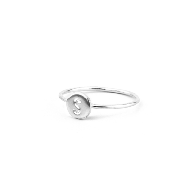 Bague Initiale argent 925