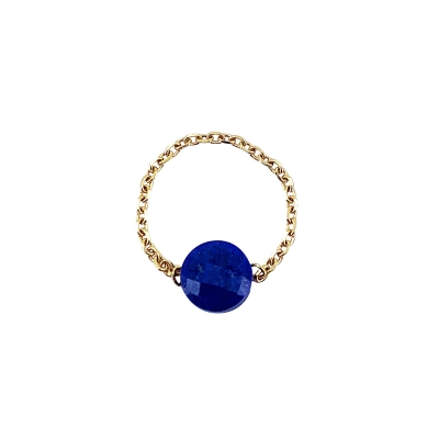 Bague Marion lentille Lapis-lazuli