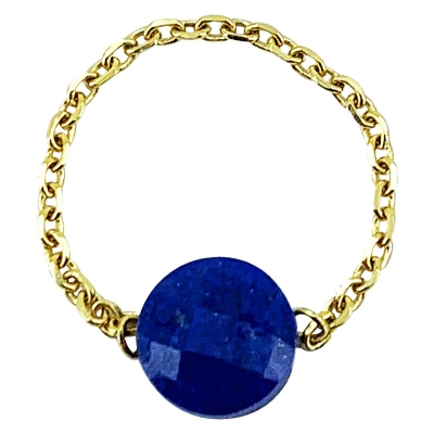 Bague Marion lentille Lapis-lazuli