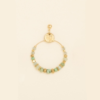 Boucles d'oreilles Bora Celadon